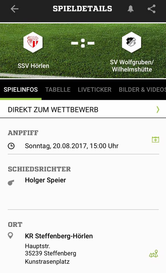 Heimspiel gegen SV Wolfgruben / Wilhelmshütte